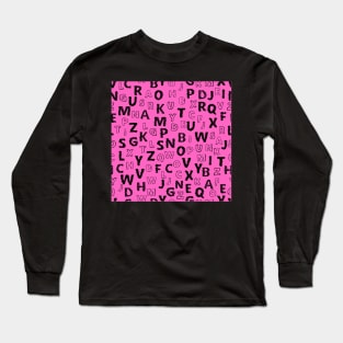 Alphabets (letters) Long Sleeve T-Shirt